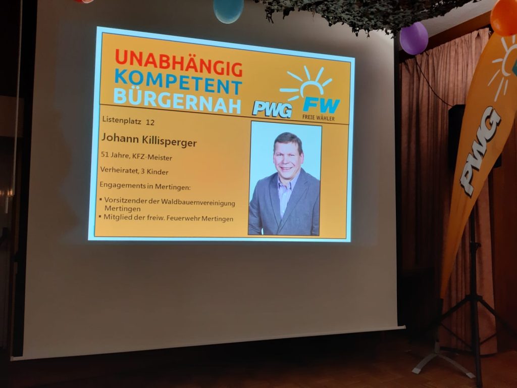 Kandidatenvorstellung PWG in Druisheim