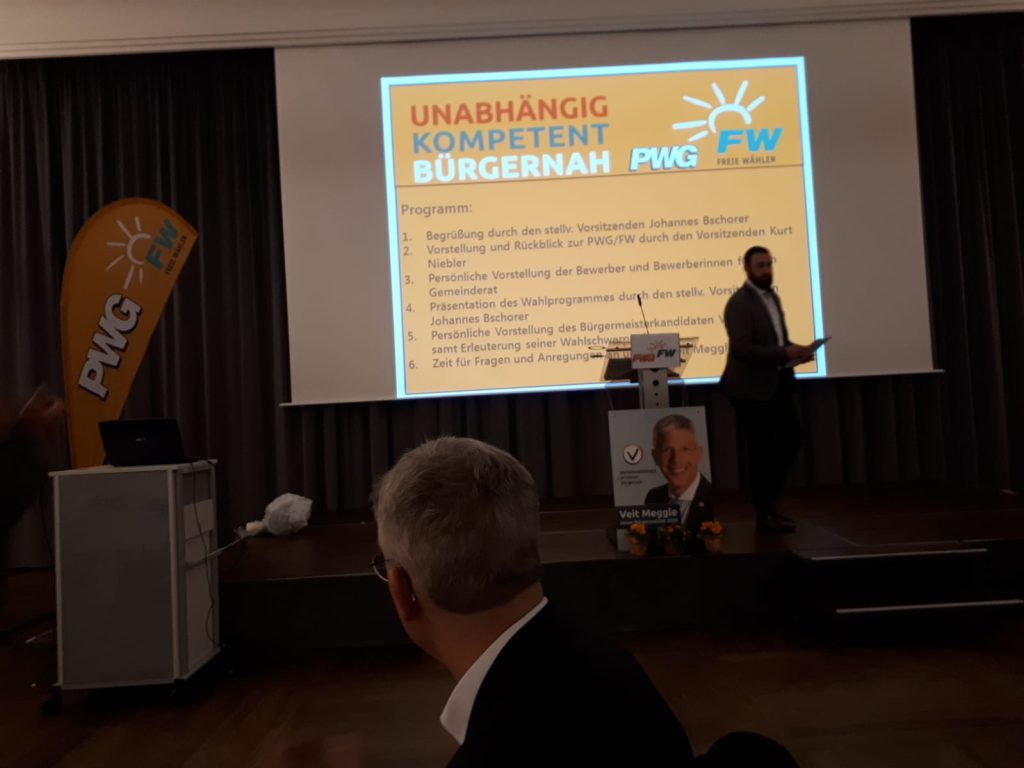Kandidatenvorstellung PWG Mertingen in Mertingen