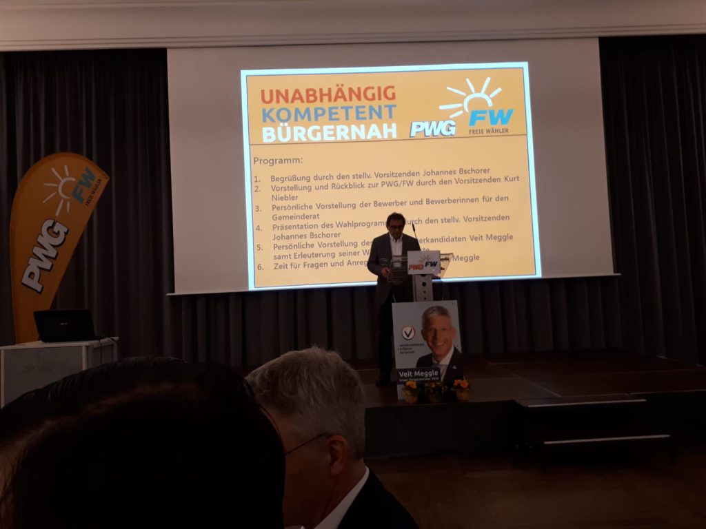 Kandidatenvorstellung PWG Mertingen in Mertingen