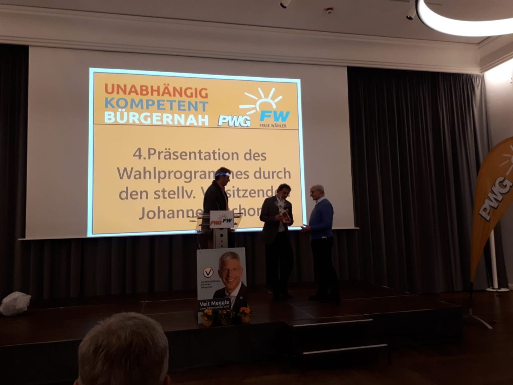 Kandidatenvorstellung PWG Mertingen in Mertingen